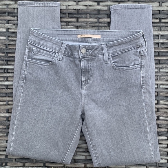 VINCE Waxed Crop Gray Skinny Jeans - Picture 11 of 16